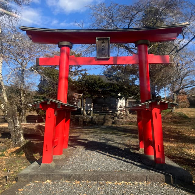 福石（ふくいし）神社｜大鹿窪の氏神。富士山本宮浅間大社と縁のある神社で、かつてはその摂社であった。また、福石神社の禰宜は浅間大社神職の甘葛（あまずら）太夫（だゆう）が兼ねており、浅間大社の流鏑馬祭には大鹿村で精製した甘葛を献上していた。境内には、この他に八坂神社と天神社が合祀されている。